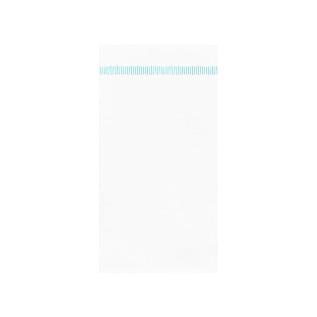 Vietri Papersoft Napkins Fringe Aqua Guest Towels Napkins Vietri