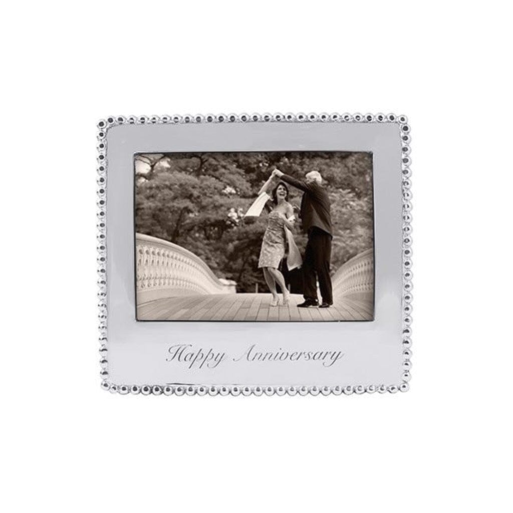 Mariposa HAPPY ANNIVERSARY Beaded 5" x 7" Frame Picture Frames Mariposa