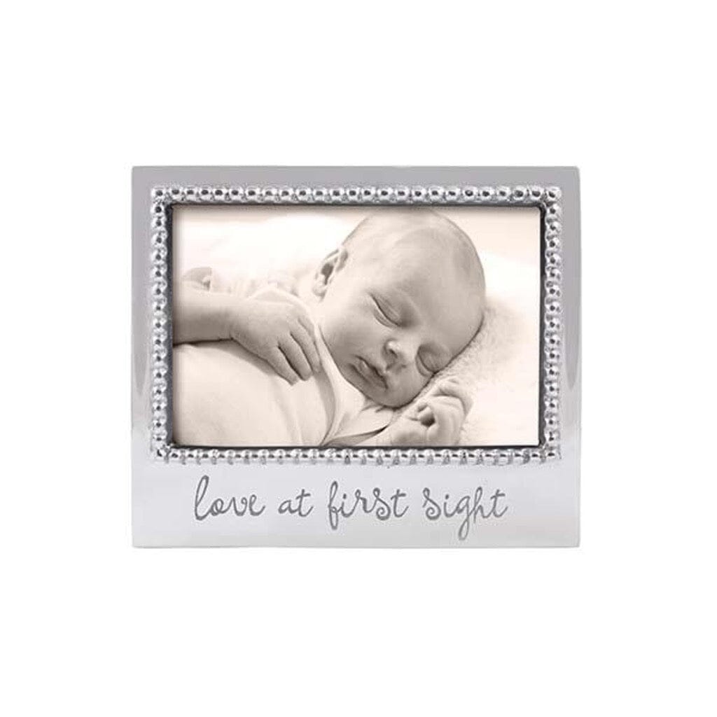 Mariposa LOVE AT FIRST SIGHT Beaded 4" x 6" Frame Picture Frames Mariposa