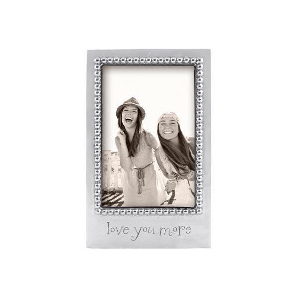 Mariposa LOVE YOU MORE Beaded 4" x 6" Frame Picture Frames Mariposa