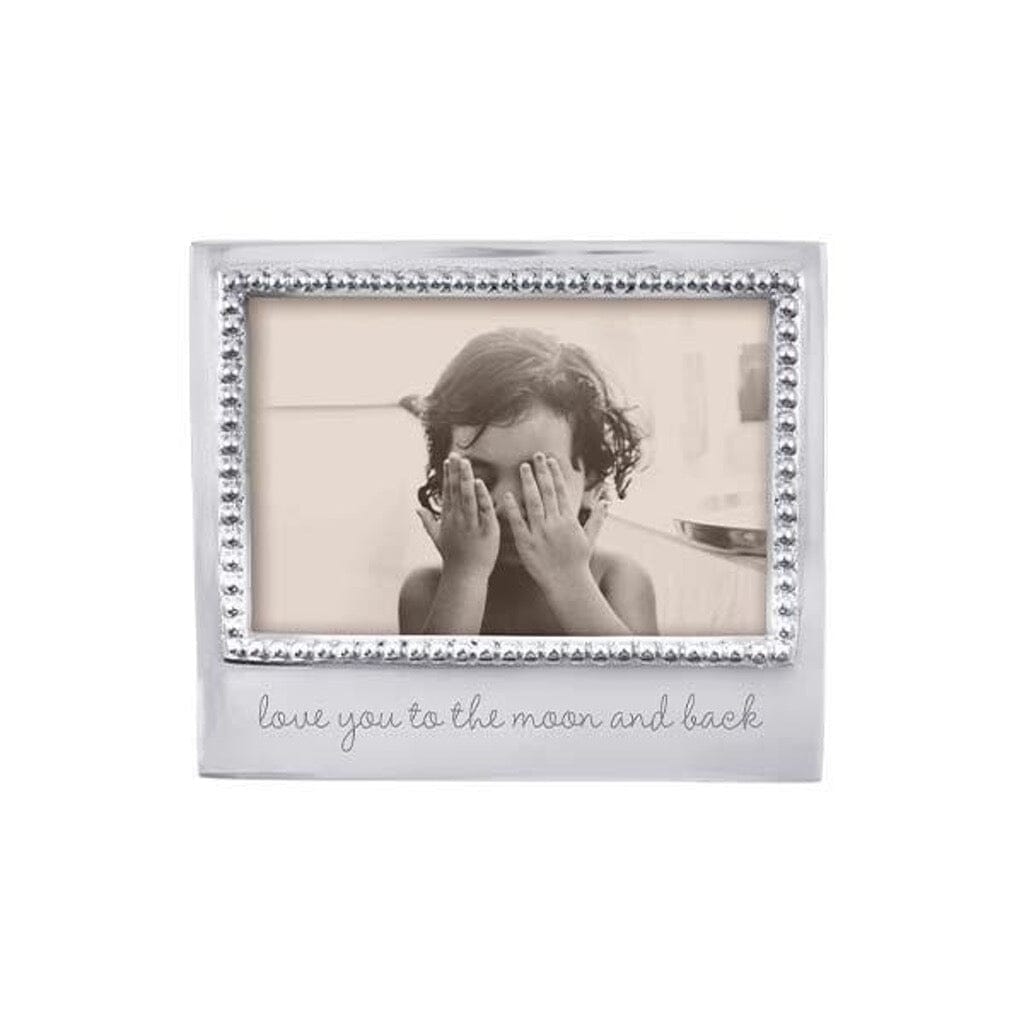 Mariposa LOVE YOU TO THE MOON AND BACK Beaded 4" x 6" Frame Picture Frames Mariposa