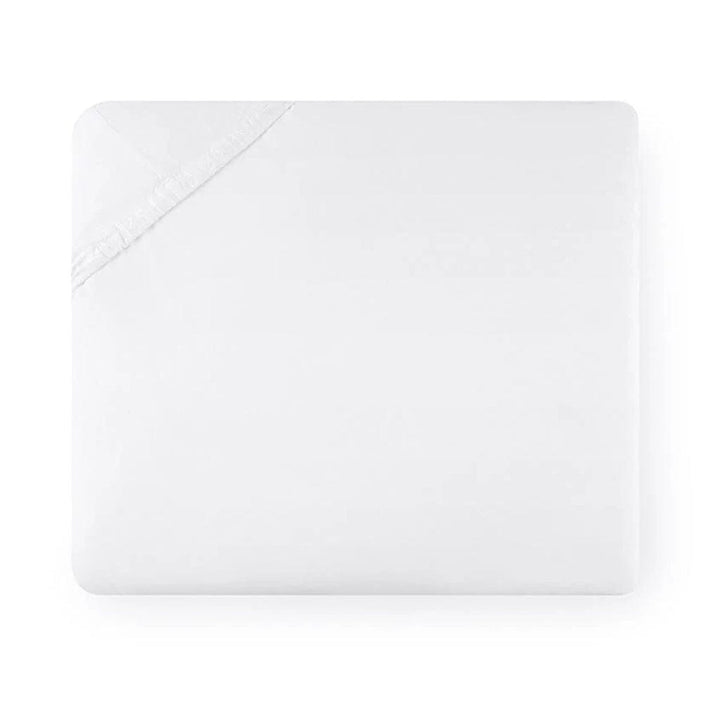 Sferra Grande Hotel King Bottom Fitted 78" x 80" x 17" Bedding Sferra WHITE