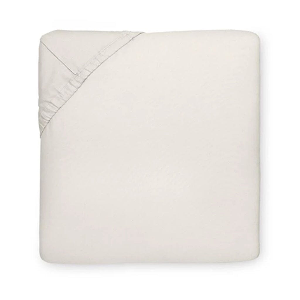 Sferra Giza 45 Percale Cal Kg Bottom Ftd 72" x 84" x 17" Bedding Sferra IVORY