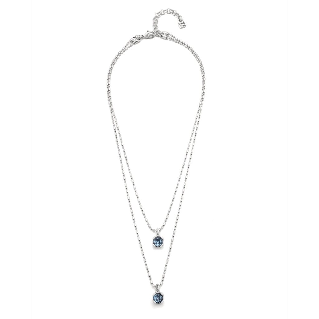 UNOde50 Aura Blue Necklace Silver Necklaces UNOde50