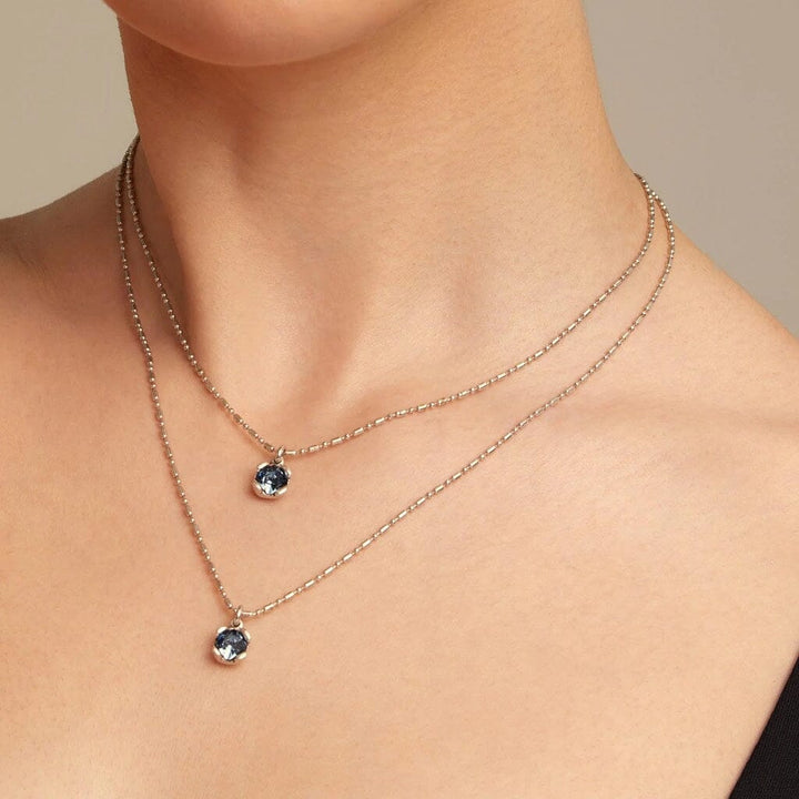 UNOde50 Aura Blue Necklace Silver Necklaces UNOde50