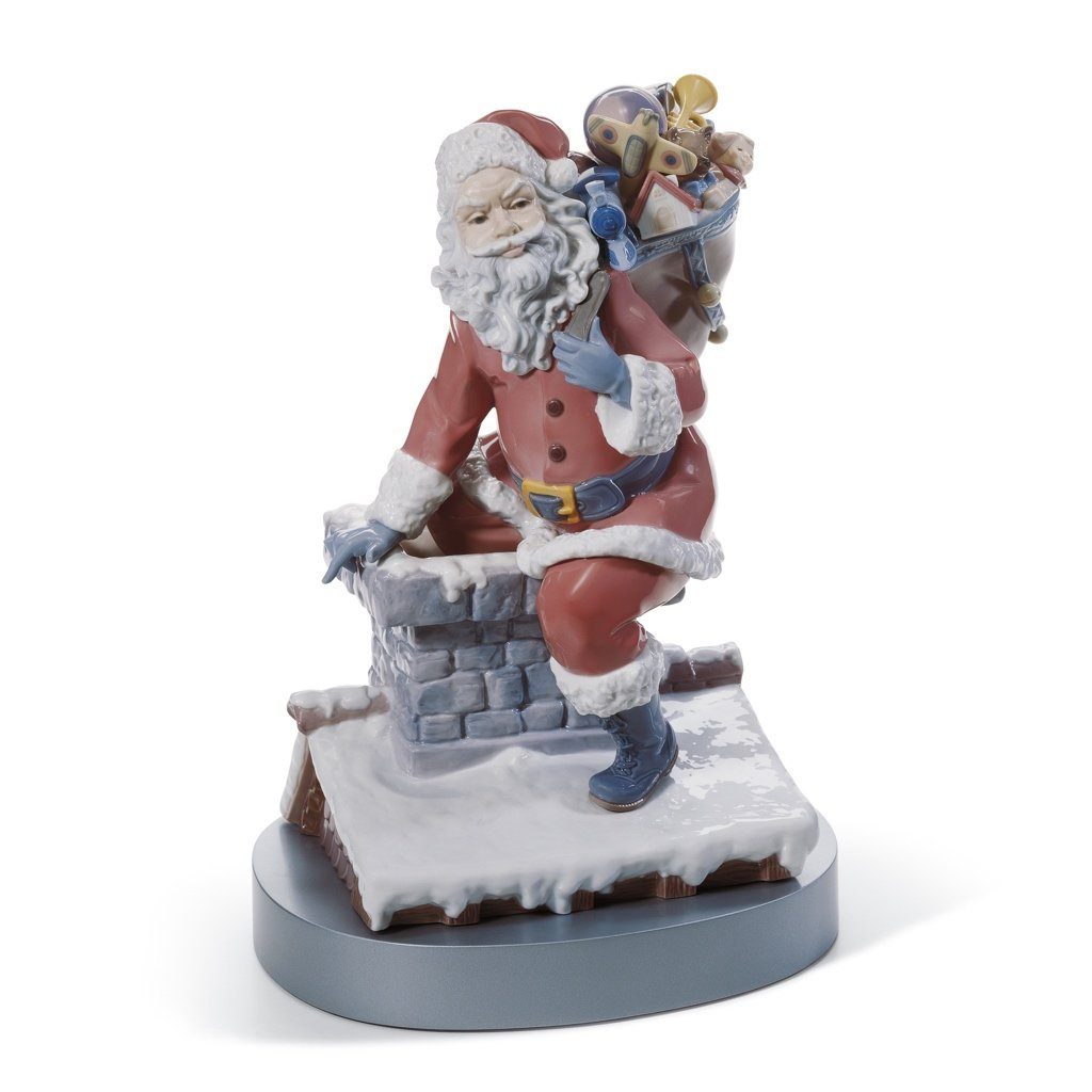 Lladro Porcelain Down The Chimney Figurine LE 1500 Figurines Lladro