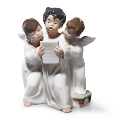 Lladro Porcelain Angels' Group Figurine Figurines Lladro 