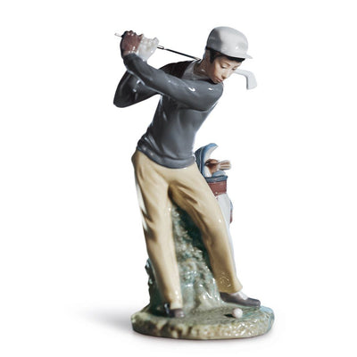Lladro Porcelain Golfer Figurine Figurines Lladro 