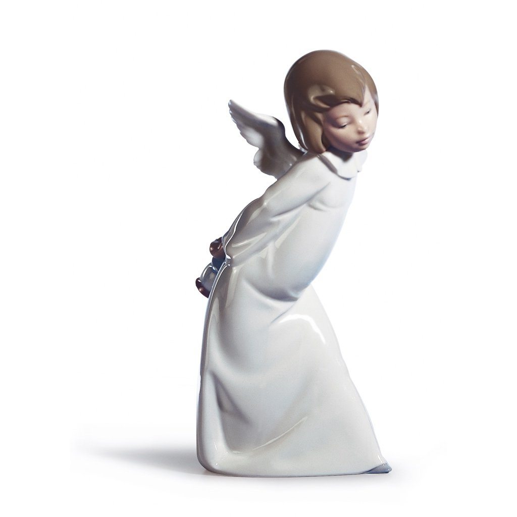 Lladro Porcelain Curious Angel Figurine Figurines Lladro