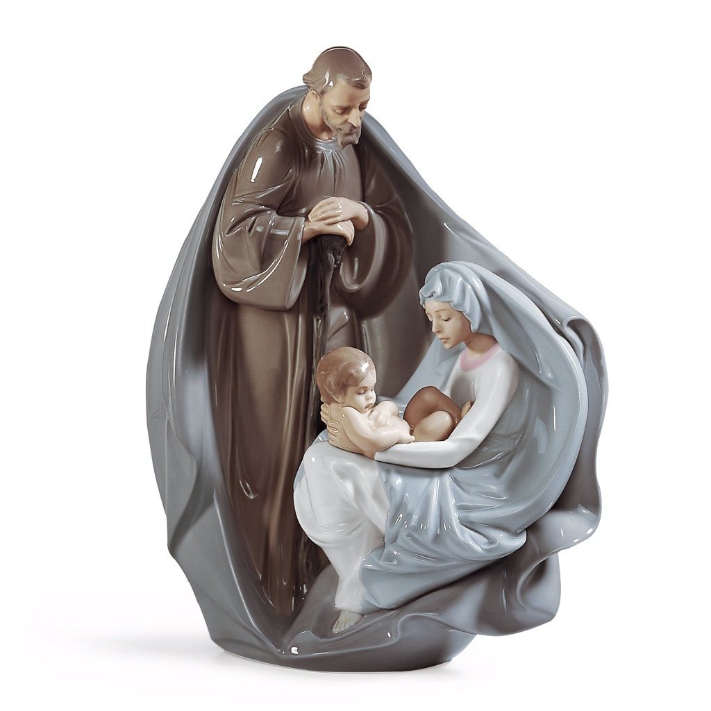 Lladro Porcelain Birth Of Jesus Figurine Figurines Lladro