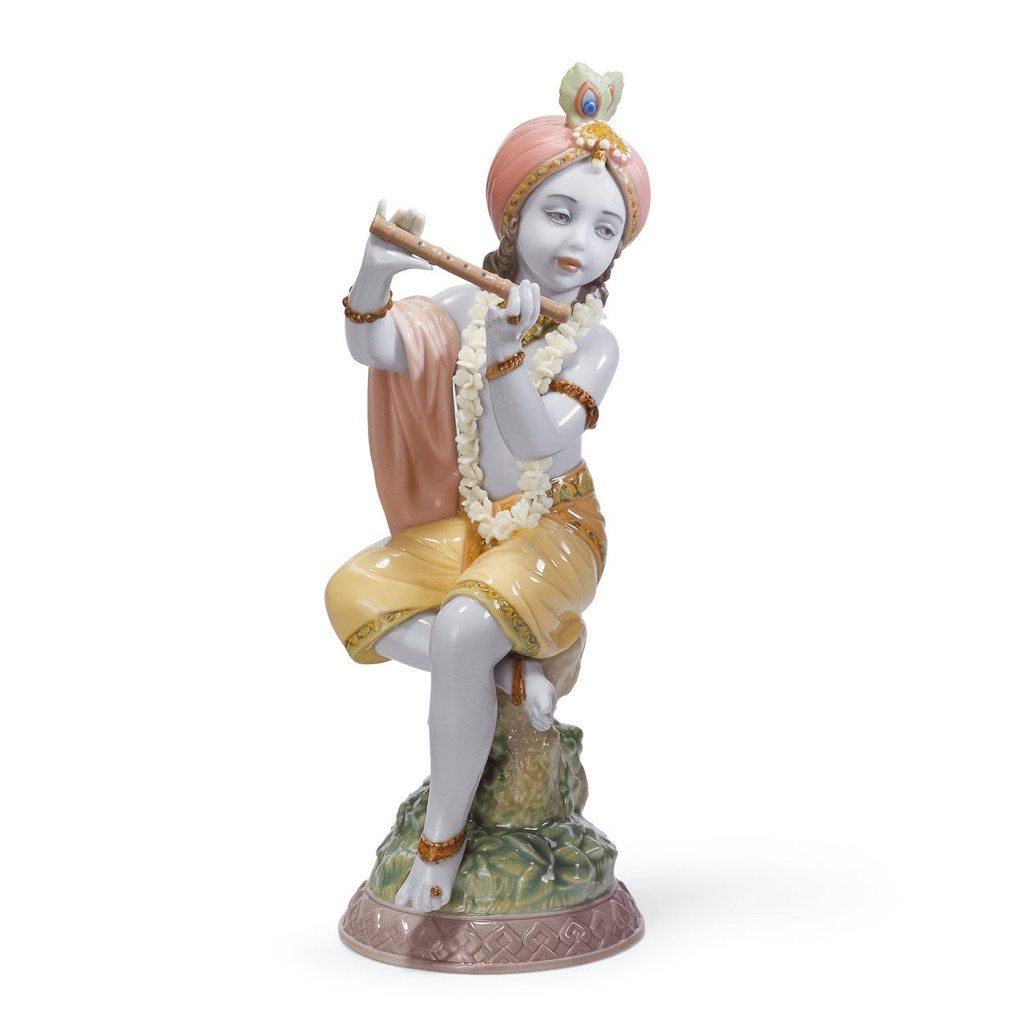 Lladro Porcelain Lord Krishna Figurine Figurines Lladro
