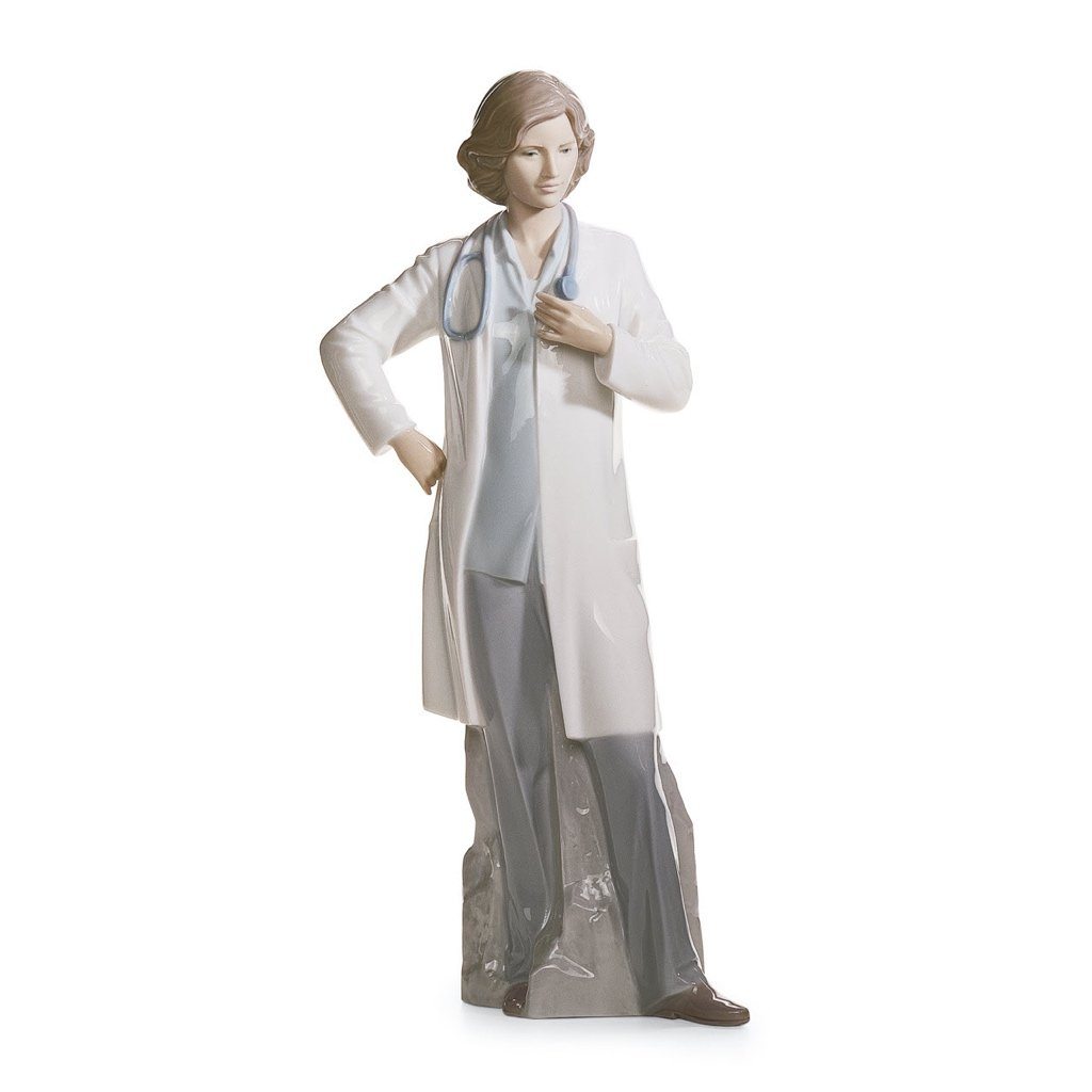 Lladro Porcelain Female Doctor Figurine Figurines Lladro