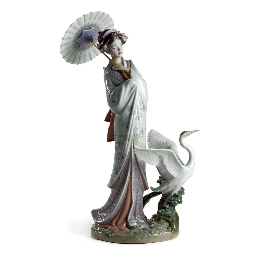 Lladro Porcelain Japanese Portrait Figurine Figurines Lladro