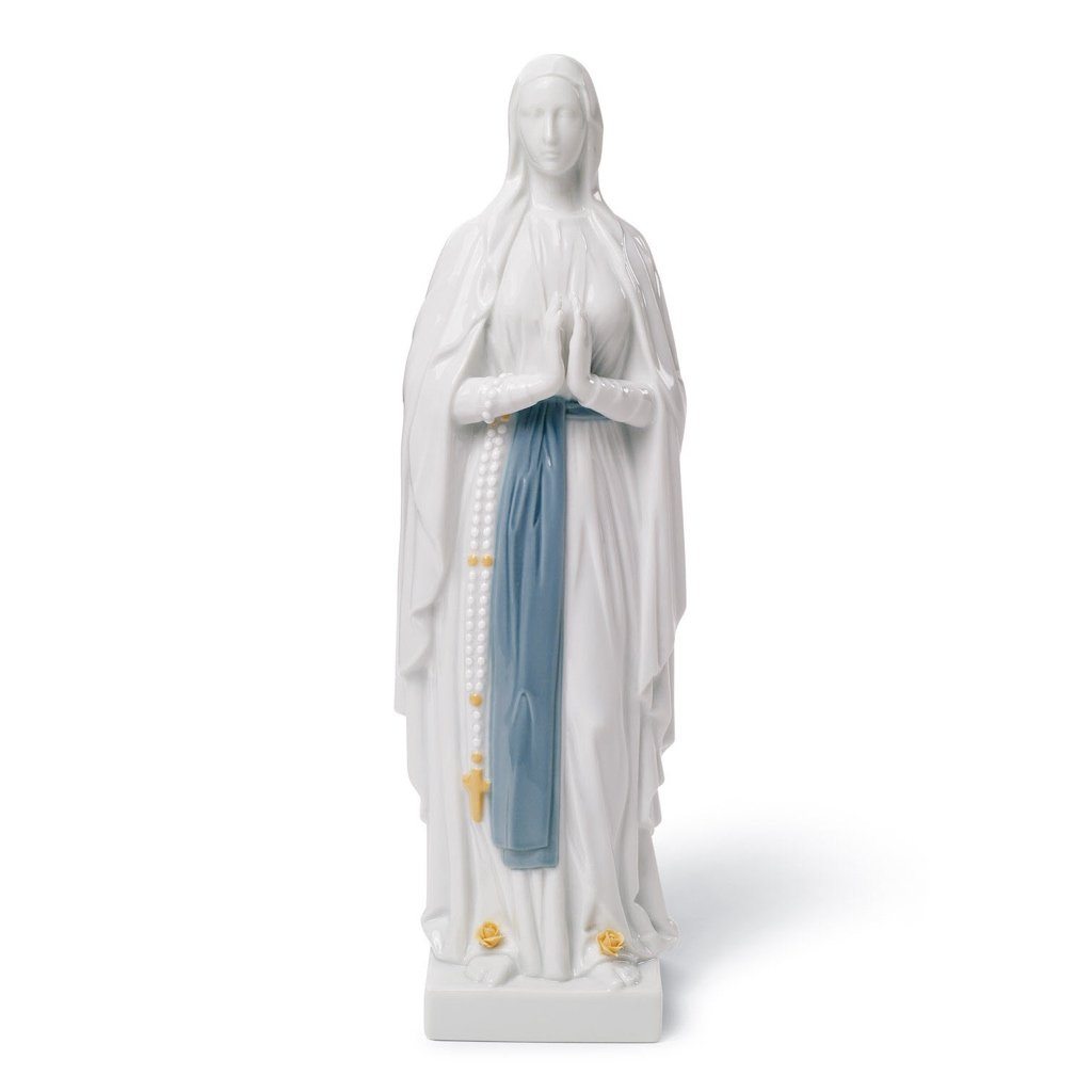 Lladro Porcelain Our Lady Of Lourdes Figurine Figurines Lladro