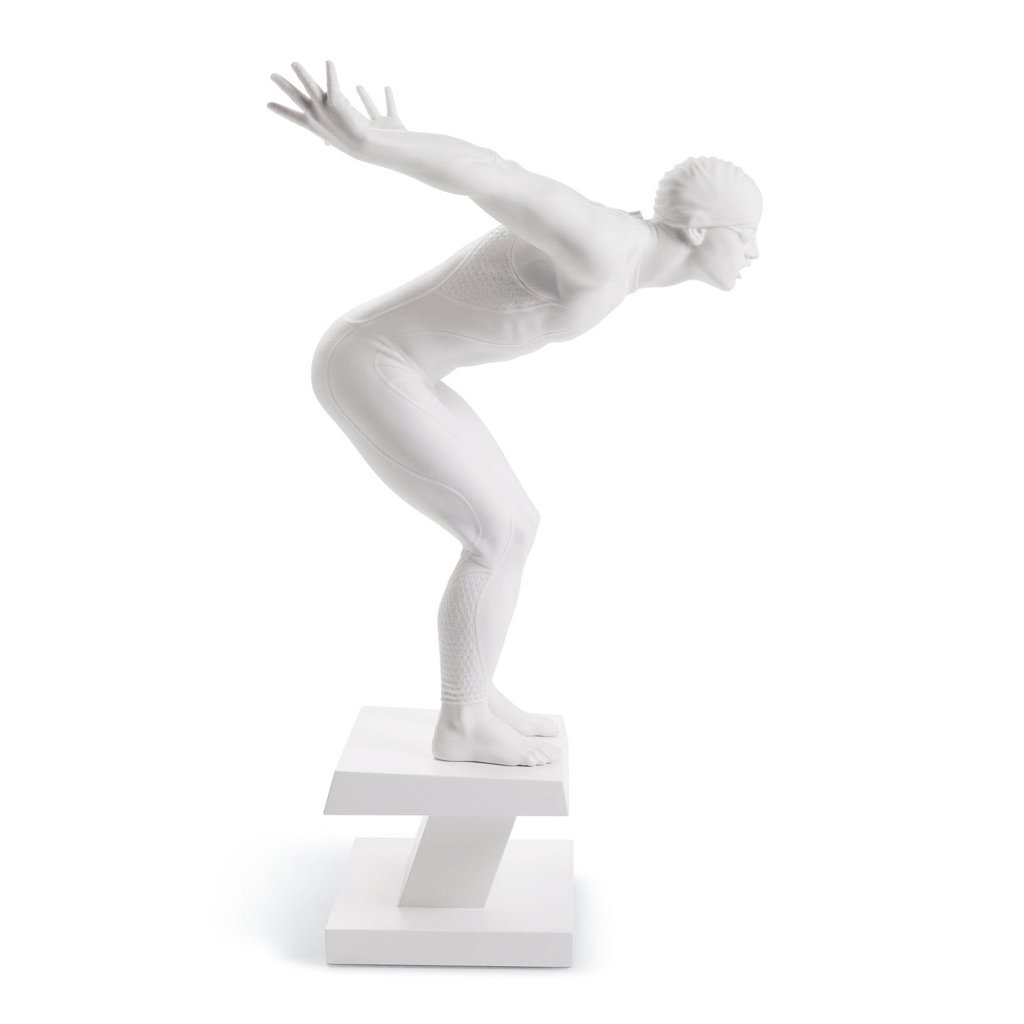 Lladro Porcelain Swimmer Figurine Figurines Lladro