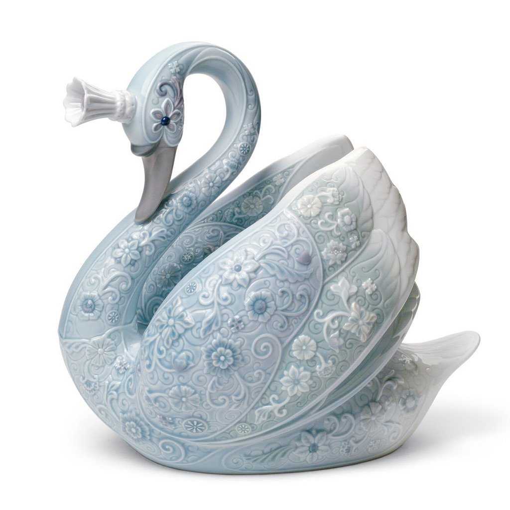 Lladro Porcelain The Swan Princess Figurine Figurines Lladro
