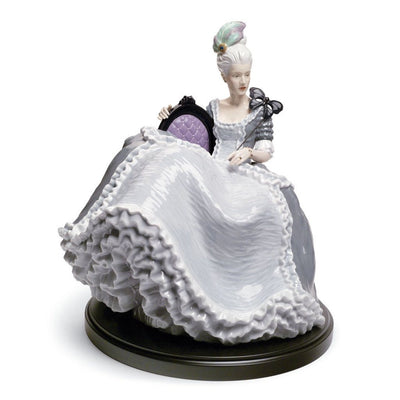 Lladro Porcelain Rococo Lady At The Ball Figurine Figurines Lladro 