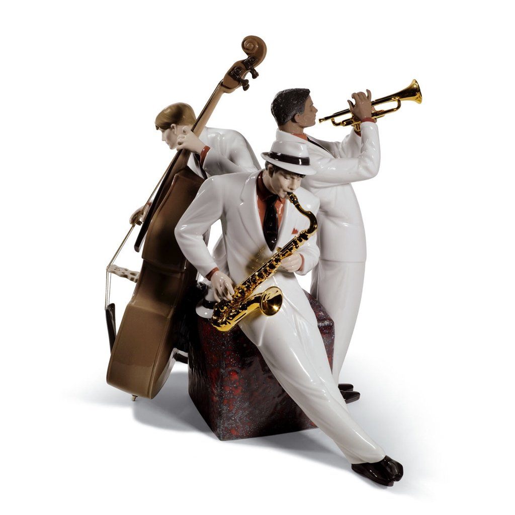 Lladro Porcelain Jazz Trio Figurine LE 3000 Figurines Lladro