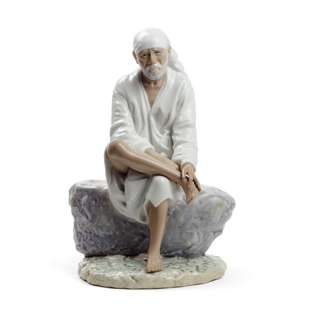 Lladro Porcelain Sai Baba Figurine Figurines Lladro
