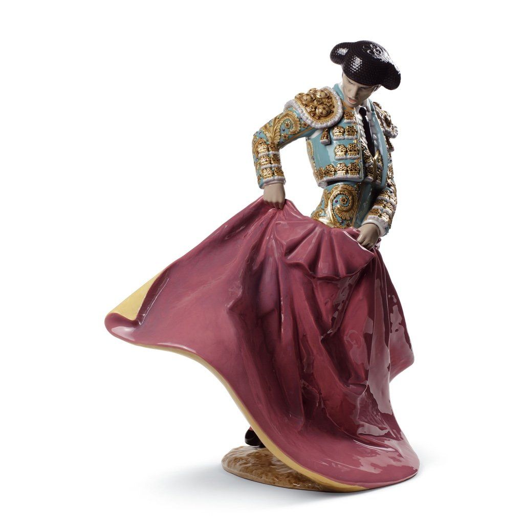 Lladro Porcelain Matador, Green Figurine LE 250 Figurines Lladro