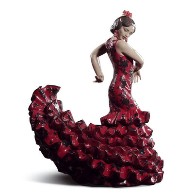 Lladro Porcelain Flamenco Flair, Red Figurine Figurines Lladro 