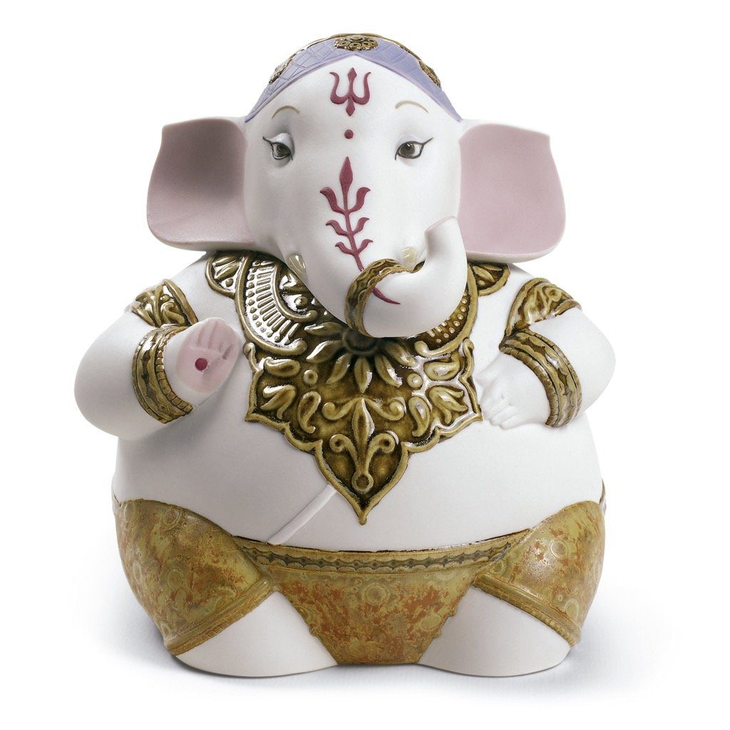 Lladro Porcelain Ganesha Figurine Figurines Lladro