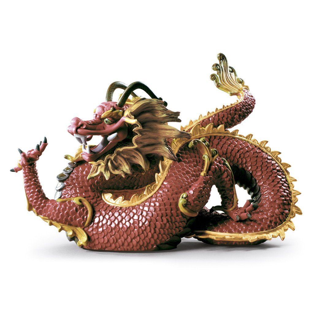 Lladro Porcelain Majestic Dragon Figurine Figurines Lladro