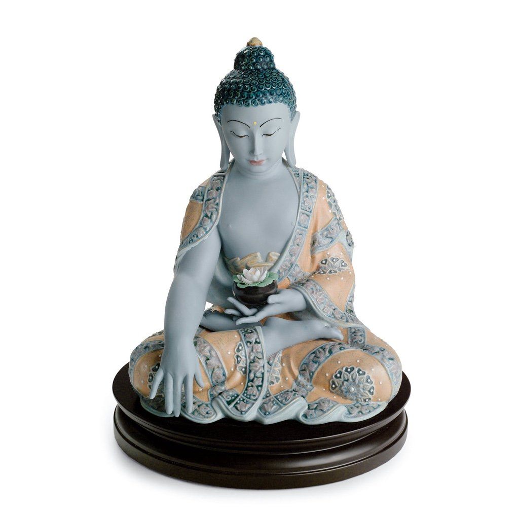 Lladro Porcelain Medicine Buddha Figurine Figurines Lladro
