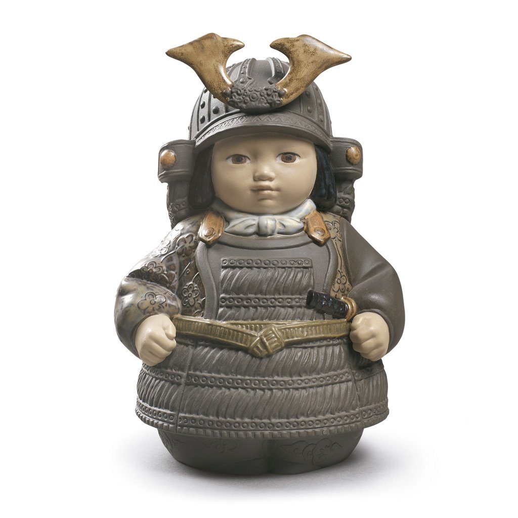 Lladro Porcelain Samurai Toy Figurine Gres Finish Figurines Lladro