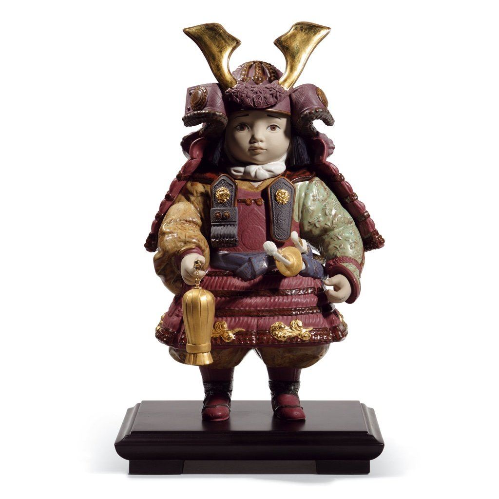 Lladro Porcelain Warrior Boy Figurine Gres Finish LE 3500 Figurines Lladro