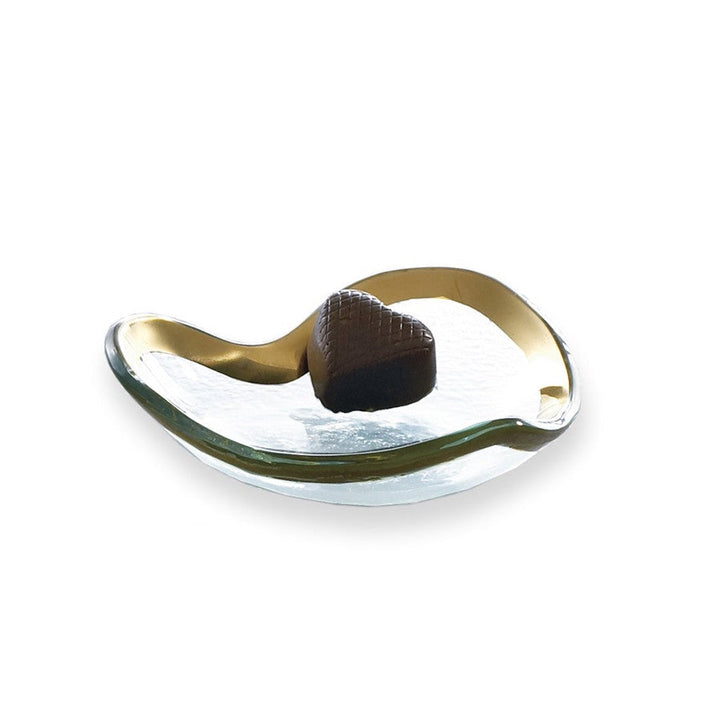 Annieglass Heart Small Bowl Dinnerware Annieglass Gold