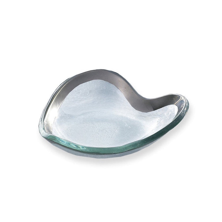 Annieglass Heart Small Bowl Dinnerware Annieglass Platinum