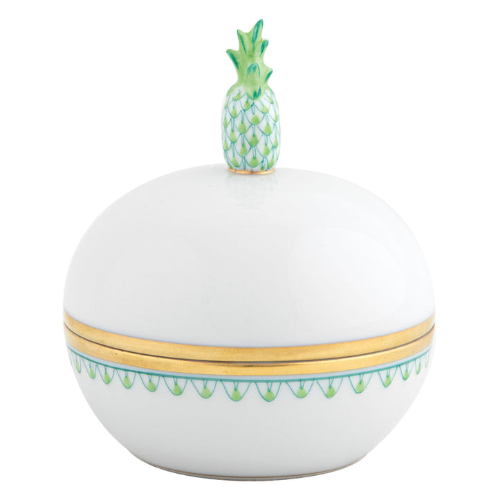 Herend Pineapple Box Figurines Herend Box Lime