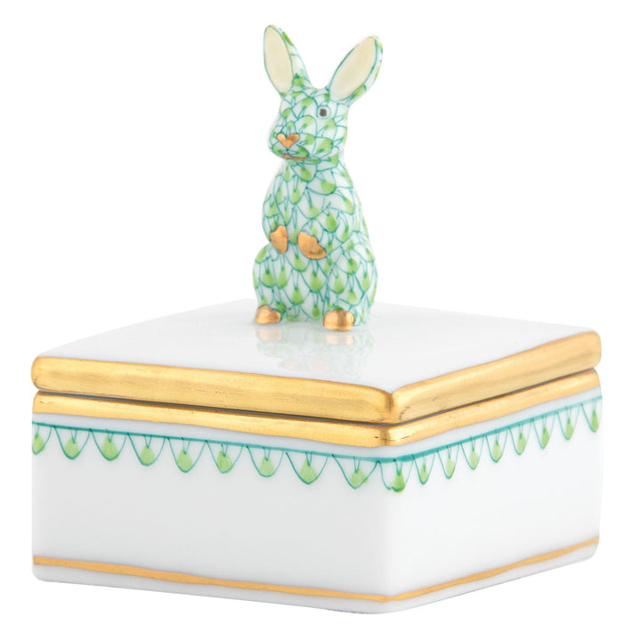 Herend Bunny Box Figurines Herend Box Lime