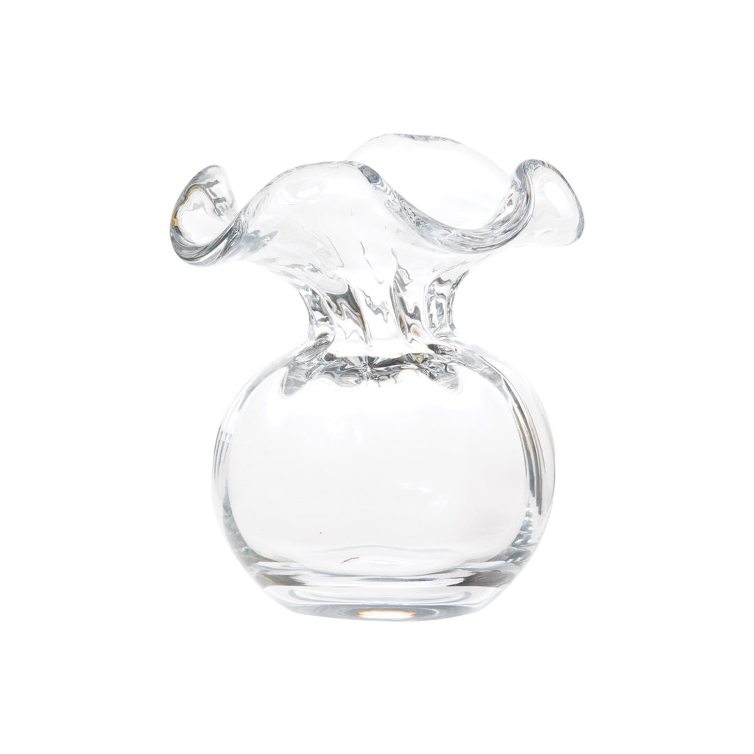 Vietri Hibiscus Glass Clear Bud Vase Dinnerware Vietri