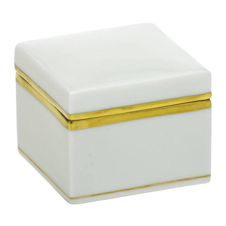 Herend Square Box Figurines Herend Golden Edge