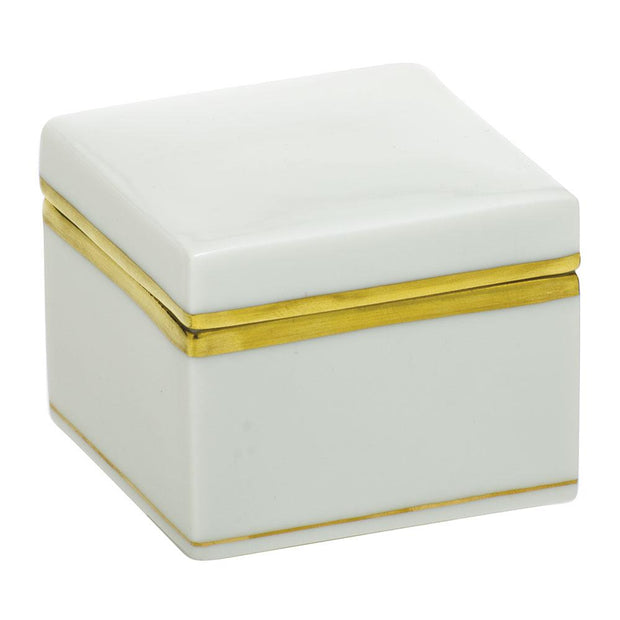 Herend Square Box Figurines Herend Golden Edge 