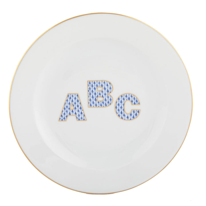 Herend Plate - ABC Figurines Herend Blue