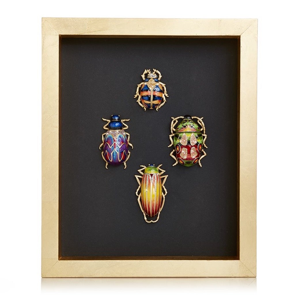 Jay Strongwater Beetle Wall Art Wall Art Jay Strongwater