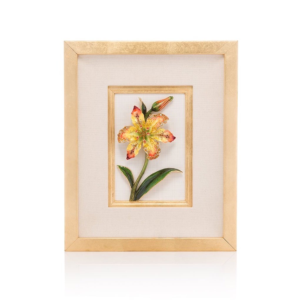 Jay Strongwater Amara Lily Wall Art Wall Art Jay Strongwater