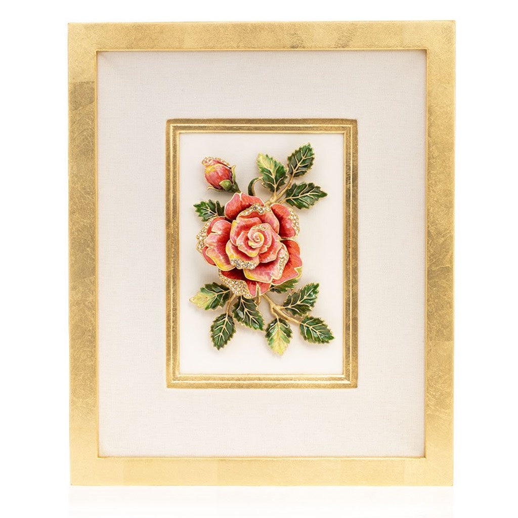 Jay Strongwater Sibylla Rose Wall Art Wall Art Jay Strongwater