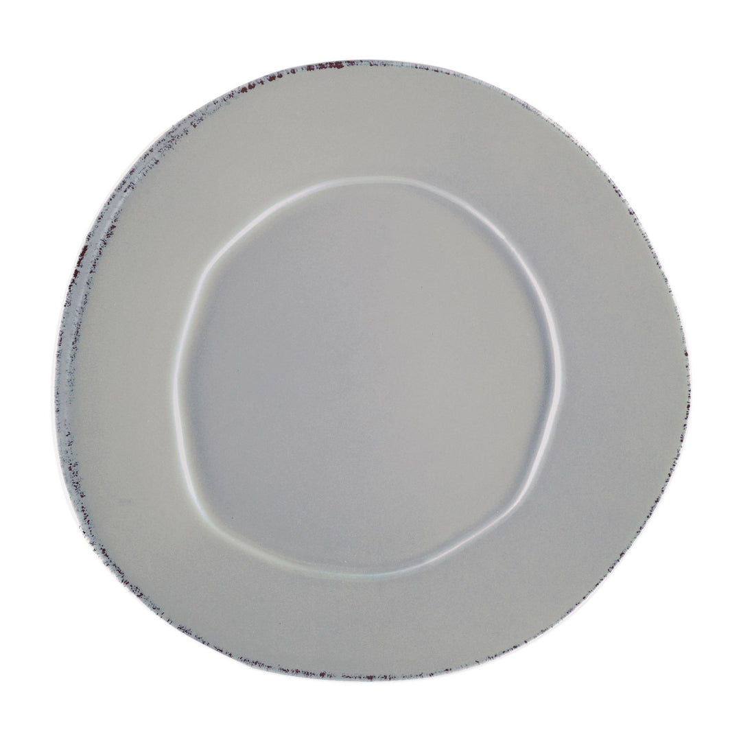 Vietri Lastra American Dinner Plate Dinnerware Vietri Gray