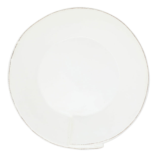 Vietri Lastra White Large Shallow Serving Bowl Dinnerware Vietri 