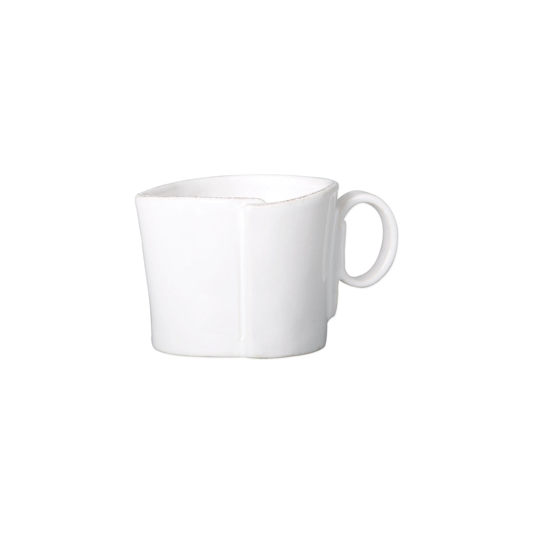 Vietri Lastra White Creamer Dinnerware Vietri