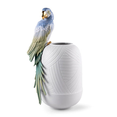 Lladro Porcelain Macaw Bird Vase Vases Lladro 