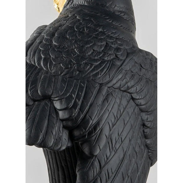 Lladro Porcelain Owl Figurine - Black & Gold LE 1000 Figurines Lladro 
