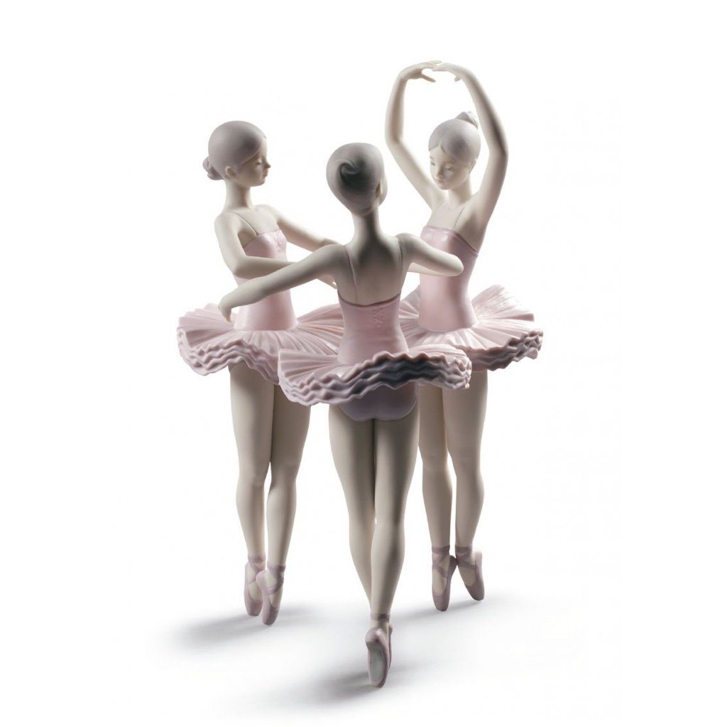 Lladro Porcelain Our Ballet Pose Dancers Figurine Figurines Lladro