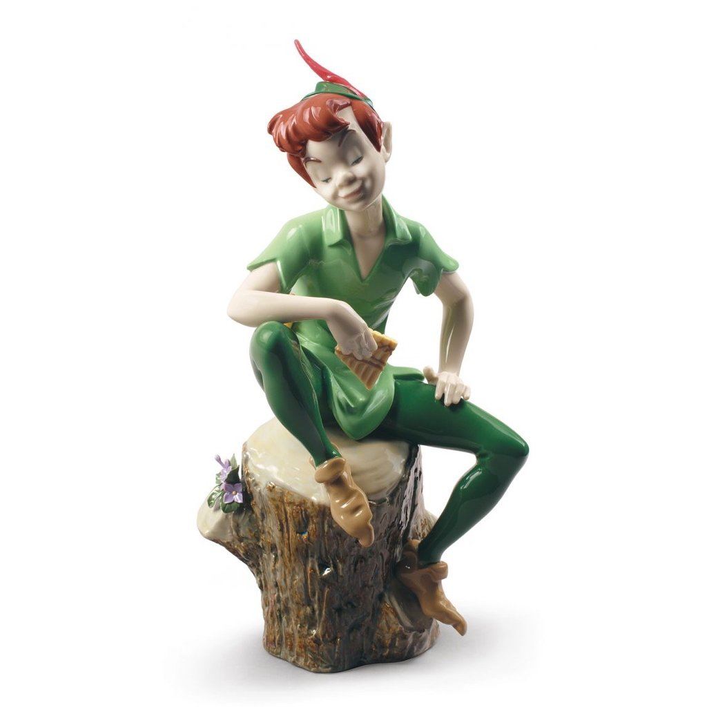 Lladro Porcelain Disney Peter Pan Figurine Figurines Lladro
