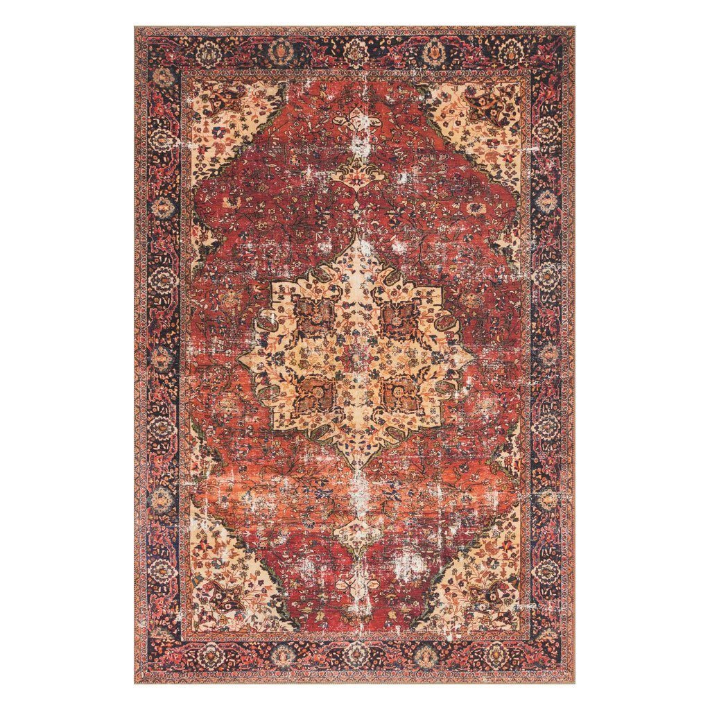 Loloi Loren LQ 07 Red / Navy Area Rug Rugs Loloi 3' 6" x 5' 6" Rectangle