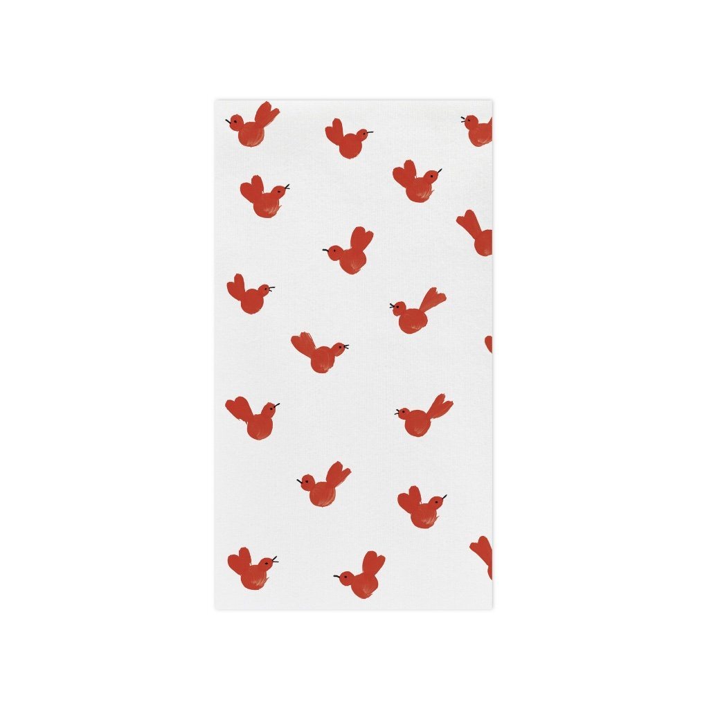 Vietri Papersoft Napkins Red Bird Guest Towels Dinnerware Vietri Pack of 20